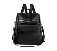 Mochila de piel sintética - Elegante de trabajo, espaciosa de viaje | Comodidad y protección eficaz mochila magnética con borlas - para la escuela, las mujeres, la economía y el ocio