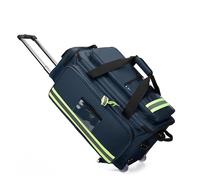 Mochila de Primeros Auxilios para Emergencia, Bolsa Trolley Médica de Gran Capacidad con Ruedas, Bolsa Táctica Médica Portátil, para Camping Senderismo Guardería al Aire Libre(Blue)