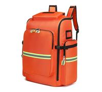 Mochila de primeros auxilios vacía, bolsa médica de emergencia vacía con reflectante, bolsa de primeros auxilios de supervivencia para traumatismos, para el hogar, la salud(Orange,55x37x25)
