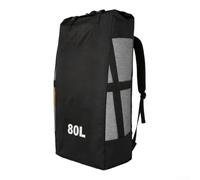 Mochila de secado rápido, 80L/105L/125L inflable, tela Oxford ligera, parte trasera de malla transpirable, viaje y uso (80L)