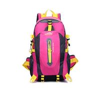Mochila de senderismo 40L Bolsa de montañismo impermeable y liviana Mochila duradera para deportes al aire libre Montañismo Camping Pesca Viajes Montar (rose Red)