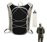Mochila de Senderismo con Almacenamiento de Agua, de hidratación, Correa de Hombro Ajustable Reflectante con Botella Suave de 500 ml, para Escalada, Senderismo, Ciclismo, Fitness al Aire Libre