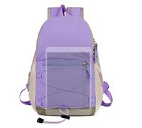Mochila de senderismo - Cordón ligero impermeable 19 x 10 x 27 cm, de viaje al aire libre | Mochila informal para mujer, niños, oficina, pesca, trekking, caza, ciclismo, spor, morado, Siehe