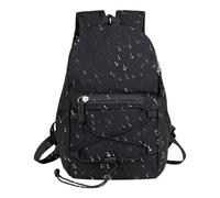 Mochila de senderismo | Mochila ligera e impermeable, pequeña bolsa de camping al aire libre | para hombres y niños, camping, mochileros, caza, escalada, caminar, ciclismo, deportes de aventura, Black