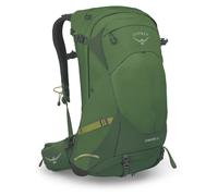 Osprey Stratos/Sirrus Mochilas de senderismo - Nylon de alta tenacidad - Panel trasero Airspeed - Transpirabilidad premium - Cubierta incluida, Seaweed/Matcha Green, Hombres, 34 L