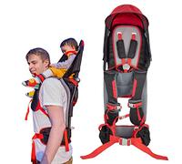 Mochila de senderismo para bebé con cubierta de lluvia, parasol para respaldo seguro y asiento ergonómico para niños pequeños con capacidad para 40 libras para niños de entre 6 meses y 3 años