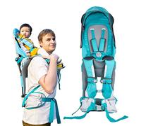 Mochila de senderismo para bebé con cubierta de lluvia, parasol para respaldo seguro y asiento ergonómico para niños pequeños con capacidad para 40 libras para niños de entre 6 meses y 3 años