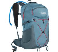 Mochila de senderismo para mujer CamelBak FOURTEENER 24 CON BOLSILLO PARA EL AGUA (Azul/Coral)