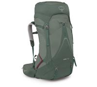 Osprey Aura AG LT Mochilas para mujeres - Suspensión ventilada AntiGravity - Compartimento interno para depósito de hidratación - Cubierta incluida, Koseret/Darjeeling Spring Green, XS/S, 50 L