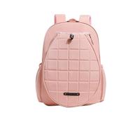 Mochila de tenis para mujer | Bolsas deportivas ajustables | Rodamientos de raqueta organizados agregan versatilidad con gran capacidad para raqueta de tenis, mochila de tenis para despertar