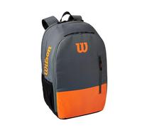 Mochila De Tenis Wilson Team Con Capacidad Para 2 Raquetas Gris/Naranja