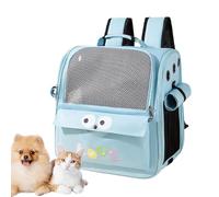 Mochila de transporte para gatos, 38 x 38 x 26 cm, mochila de viaje para animales, 1000 g, tela Oxford, sistema de transporte cómodo, sistema de transporte seguro, para gatos y perros