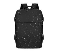 Mochila de viaje, continúe con la mochila, Use una de artículos personales, Aprobado de aerolíneas, impermeable, multibolsillo, mochila para vuelo, avión, senderismo, gimnasio, escuela, Negro