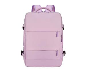 Mochila de viaje, continúe con la mochila, Use una de artículos personales, Aprobado de aerolíneas, impermeable, multibolsillo, mochila para vuelo, avión, senderismo, gimnasio, escuela, morado