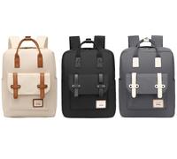 Mochila de viaje hecha de tejido impermeable espaciosa y versátil: Rosa