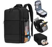 Mochila de Viaje para Cabina de Avion 45x30x20 para Barato Equipaje de y Espaciosa con Compartimento para Zapatos y Mochila Antirrobo Multifuncional para Viajes 2210.