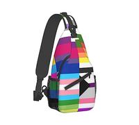 Mochila de viaje para deportes al aire libre para hombres y mujeres, lesbiana gay Lgbt Pride Flags Art Sling Bag Mochila para acampar al aire libre Senderismo Ciclismo Bolsa de transporte duradera