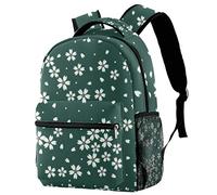 Mochila de viaje para portátil con diseño de flores silvestres dispersas, para hombres, mujeres, estudiantes, mochila de viaje, #208, 29cm*20cm*40cm, Mochila escolar