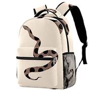 Mochila de viaje para portátil con lengua de serpiente, casual, duradera, para hombres, mujeres, estudiantes, mochila de viaje, #261, 29cm*20cm*40cm, Mochila escolar