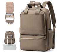 Mochila de viaje para portátil para mujer, mochila de trabajo para profesoras, bolsas de mano para avión, mochila impermeable con compartimento