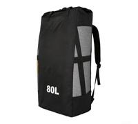 Mochila de viaje para tablas de remo inflables con marco ligero y bolsillos laterales dobles para almacenamiento de equipos pequeños (80 L)