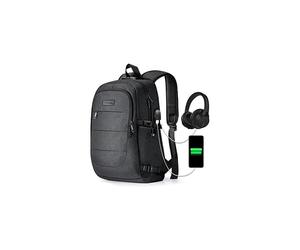 Mochila de Viaje Tzowla para Laptop Resistente al Agua Anti-Robo con Puerto de Carga USB 15.6 Pulgadas