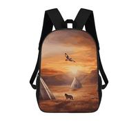 Mochila de viaje y senderismo con diseño de tribus nativas americanas, esti