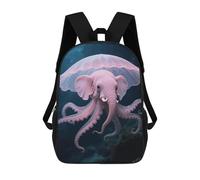 Mochila de viaje y senderismo Dumbo Octopus, mochila informal de 17 pulgada