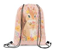 Mochila Deporte Ardilla Linda Resisten Bolsas De Cuerdas Fácil De Doblar Bolsa Cordón para Natación Senderismo Vacaciones 39X46Cm
