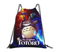 Mochila deportiva con cordón de Mi Vecino Totoro, ideal para yoga, natación y gimnasio, DFB6619