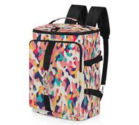 Mochila deportiva de camuflaje abstracto para hombres y mujeres, bolsa de fin de semana de camuflaje colorido con compartimento para zapatos, bolsa de noche de 47.5 L para deportes, gimnasio, viajes,