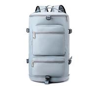 Mochila deportiva de viaje para mujer, mochila de viaje con compartimento para zapatos, portátil, mochila de comestibles, azul celeste, Talla única