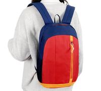 Mochila deportiva, mochila deportiva, mochila deportiva en Oxford resistente al agua ligera | bolsa multifuncional con correa ajustable, Azul oscuro con rojo, Siehe Beschreibung