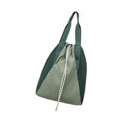 Mochila deportiva para gimnasio, resistente al agua, con cordones, con bolsillos, para el hombro, con cordón, para gimnasio, Green