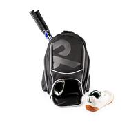 Mochila Deportiva Raquex para 2 Raquetas de Squash o bádminton, o 1 Raqueta de Tenis. Mochila para Raquetas + Zapatos + Ordenador portátil + Botella de Agua