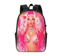 Mochila DO1828 Nicki Minaj para hombre, mujer y adolescente, resistente al agua, informal.