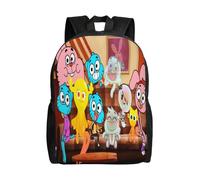 Mochila DO634 de El asombroso mundo de Gumball, bonita mochila de anime de gran capacidad, multifunción,