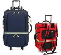 Mochila Emergencias Sanitarias Con Ruedas, Tela Oxford Duradera Para EMT,Paramédicos,Enfermeras,Médicos Tácticos,Cuidado Del Hogar,Maletín Emergencias De Soporte Vital Para Viaje Y Acampada B