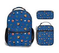 Mochila escolar 3D de Harry Potter, lonchera, estuche para lápices, mochila escolar de mago, mochila