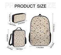 Mochila escolar 3D de Harry Potter, lonchera, estuche para lápices, mochila escolar de mago, mochila