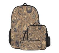 Mochila escolar 3D de Harry Potter, lonchera, estuche para lápices, mochila escolar de mago, mochila