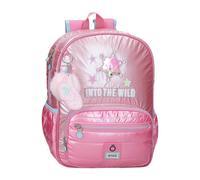 Mochila escolar adaptada de 38 cm Enso «Into The Wild» rosa