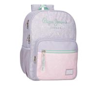 Pepe Jeans Renata Mochila Escolar Adaptable a Carro Morado 30x40x12 cms Poliéster 14,4L by Joumma Bags