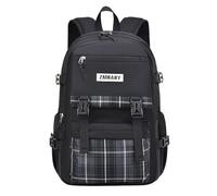 Mochila escolar adolescente niña，cute backpack kawaii daypack school bag for girls，school bag for boys kids(Black,S)