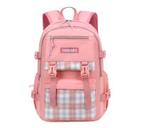 Mochila escolar adolescente niña，cute backpack kawaii daypack school bag for girls，school bag for boys kids(Orange pink,L)