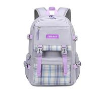 Mochila escolar adolescente niña，cute backpack kawaii daypack school bag for girls，school bag for boys kids(Blue-gray,L)