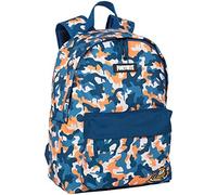 Toy Bags Mochila Escolar Fortnite Blue Camo con portaordenador, tirantes acolchados 41x31x13.5 cm