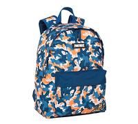 Mochila Escolar Americana Fortnite Blue Camo - Compartimento Principal y Bolsillo Frontal - Portaordenador e Interior Forrado - Tirantes Ergonómicos y Acolchados - 41 x 31 x 13.5 cm - Toybags