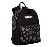 Mochila Escolar Americana Fortnite Dark Black - Compartimento Principal y Bolsillo Frontal - Portaordenador e Interior Forrado - Tirantes Ergonómicos, Acolchados - 41 x 31 x 13.5 cm - Toybags