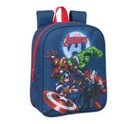 Safta Mochila infantil AVENGERS – Escolar, adaptable a carro, 22x10x27 cm